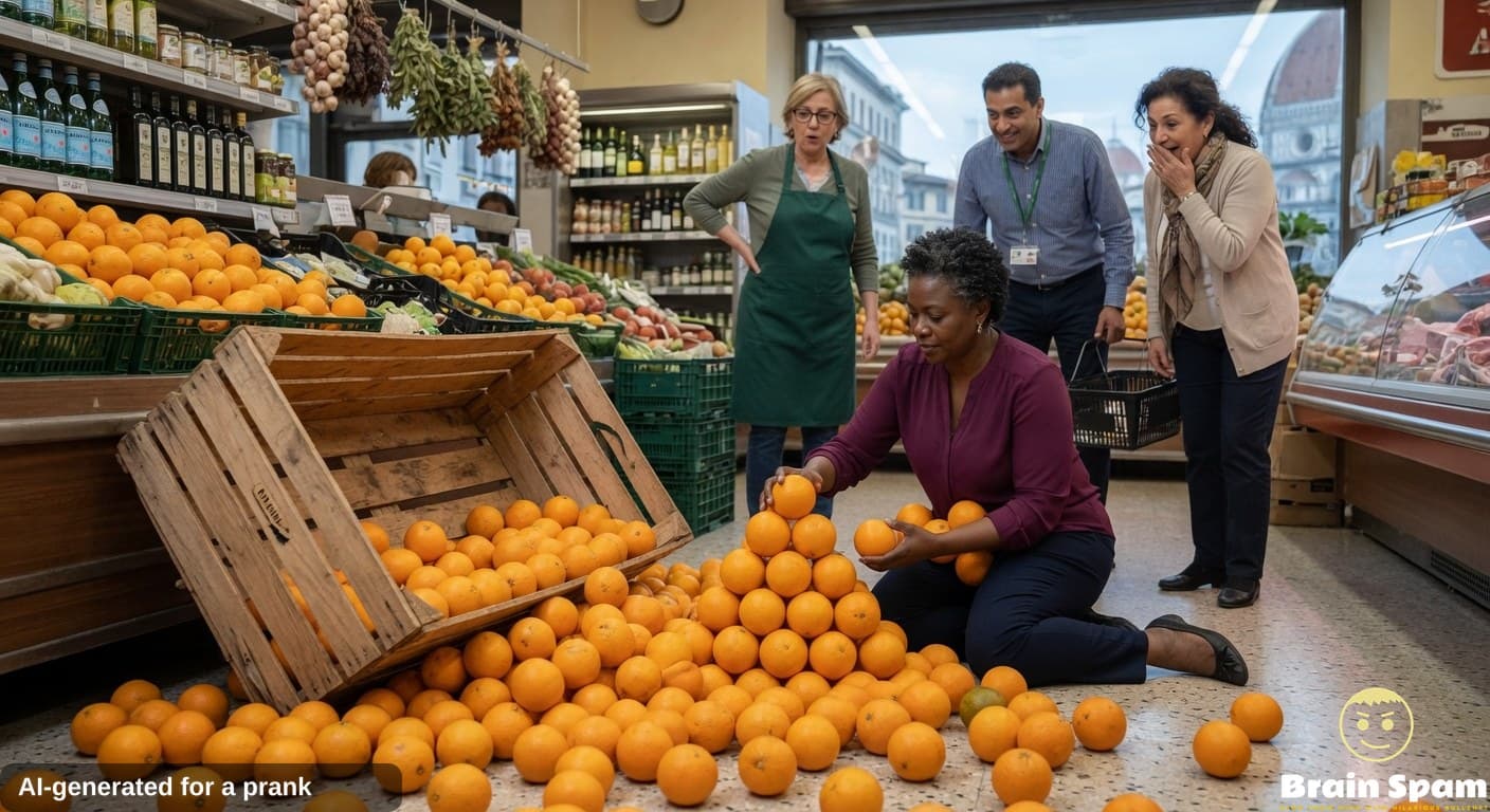 Customer Recreates Ancient Pyramid Using Only Memory After Accidentally Toppling Orange Display